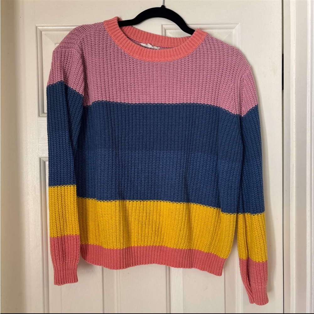 Roolee Multicolor Striped Sweater